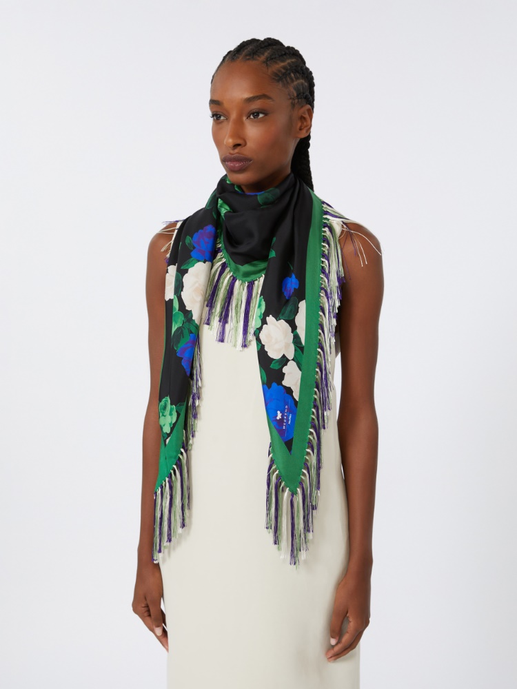 【送料&関税込】Max Mara Printed Silk Scarf Weekend Max Mara Silk Printed Scarf - Macy's