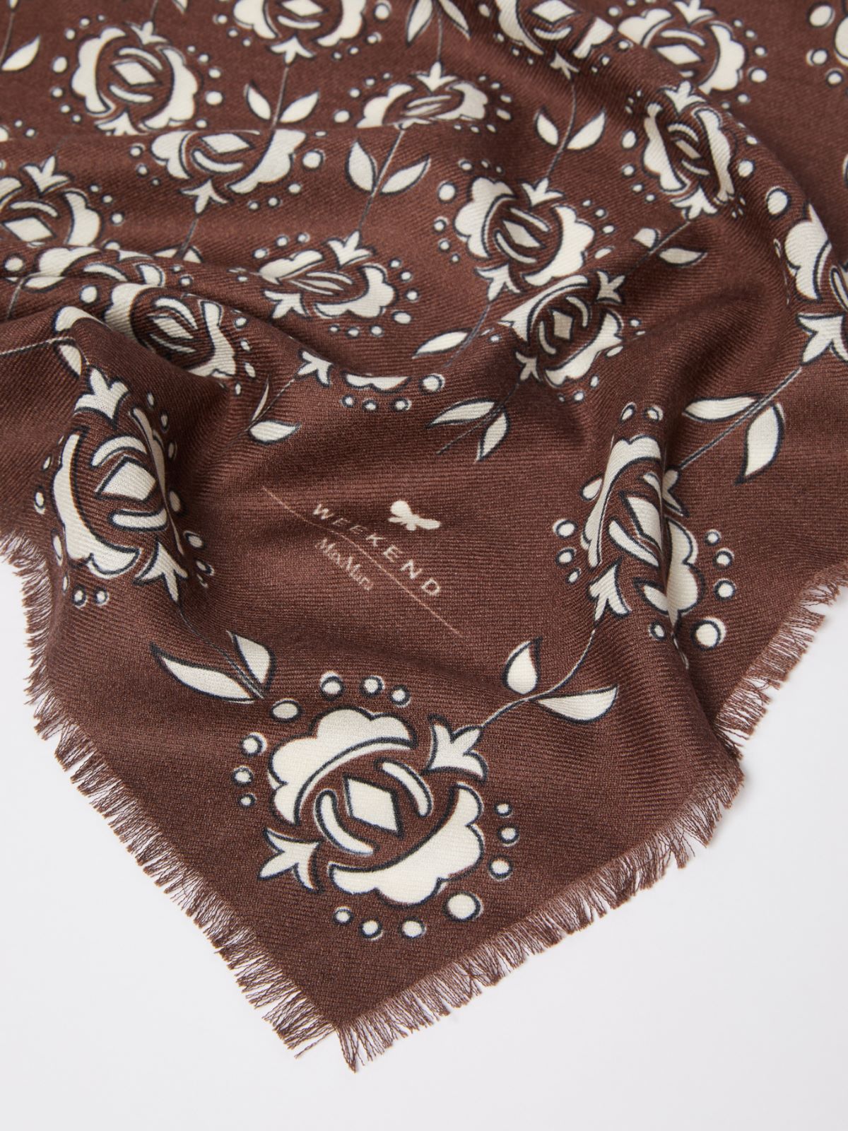 Wool and silk stole - BROWN - Max Mara - 3