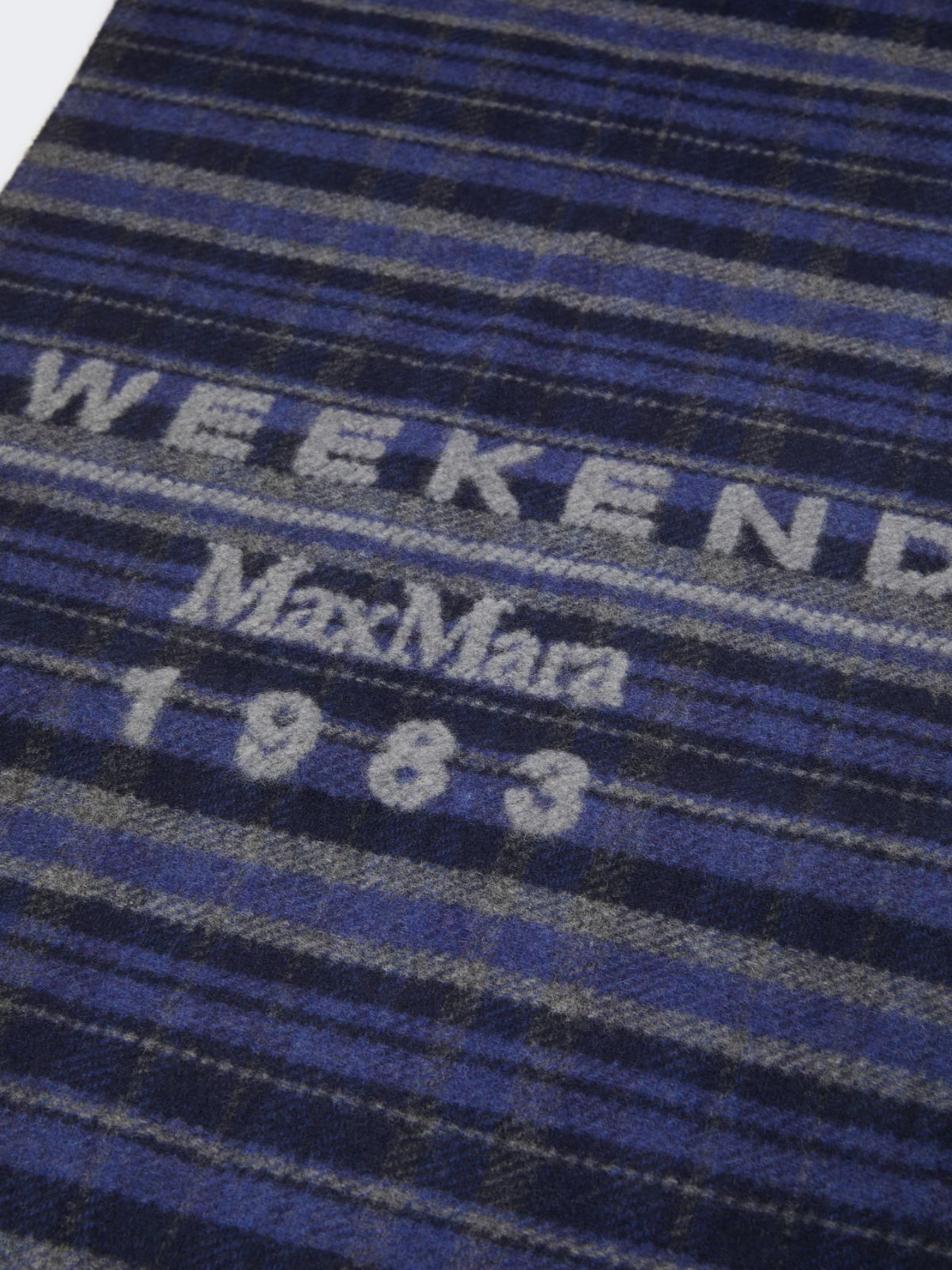 Jacquard wool-blend stole - ULTRAMARINE - Max Mara - 3