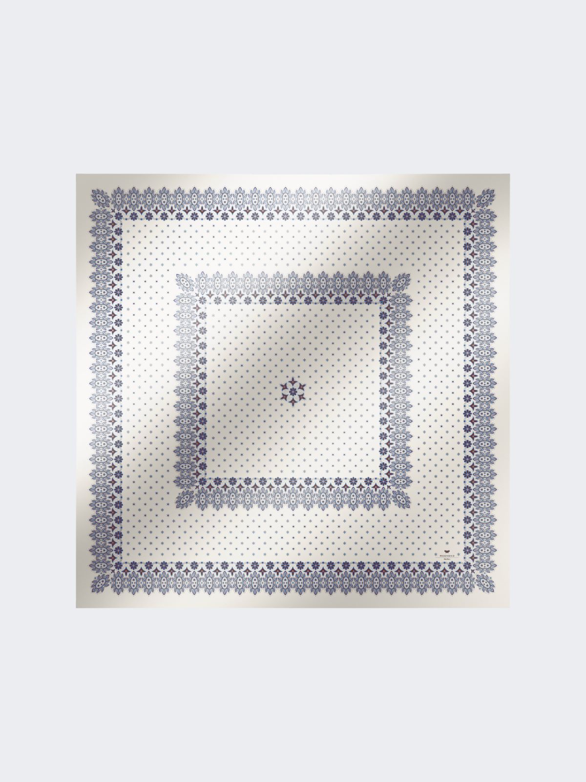 Printed twill pocket square - IVORY - Max Mara - 6