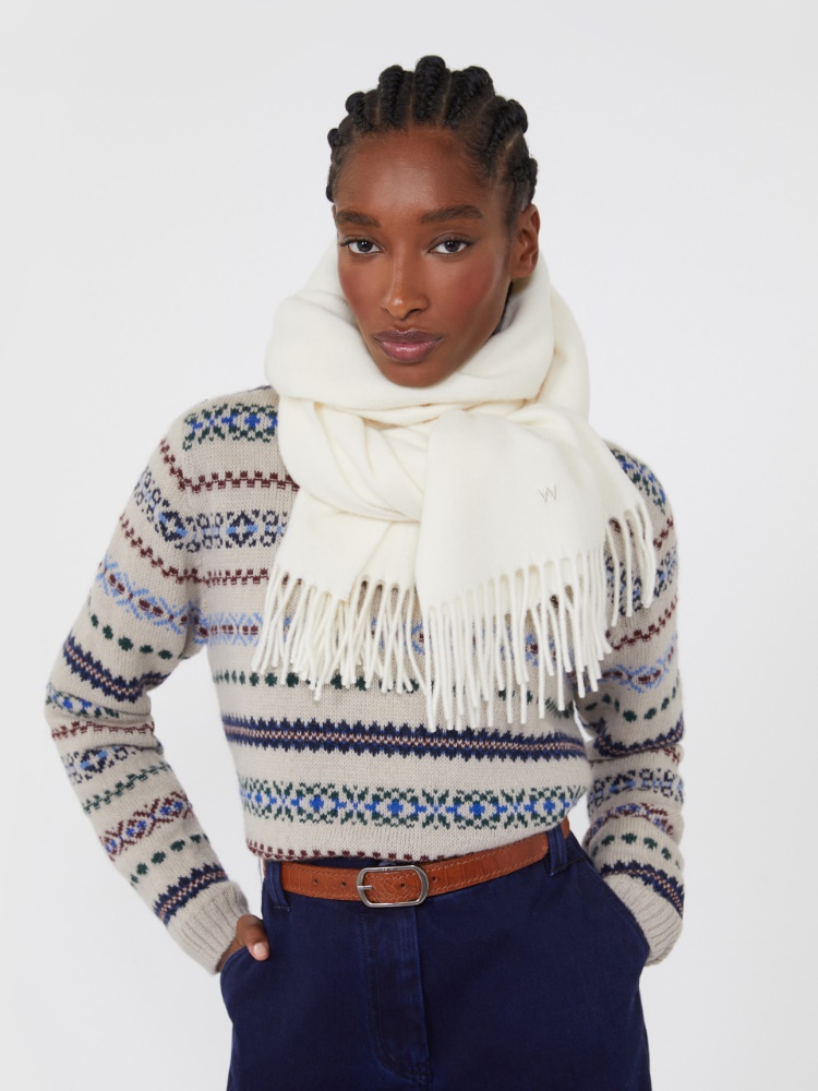 Scarves and foulards White and beige Woman | Max Mara
