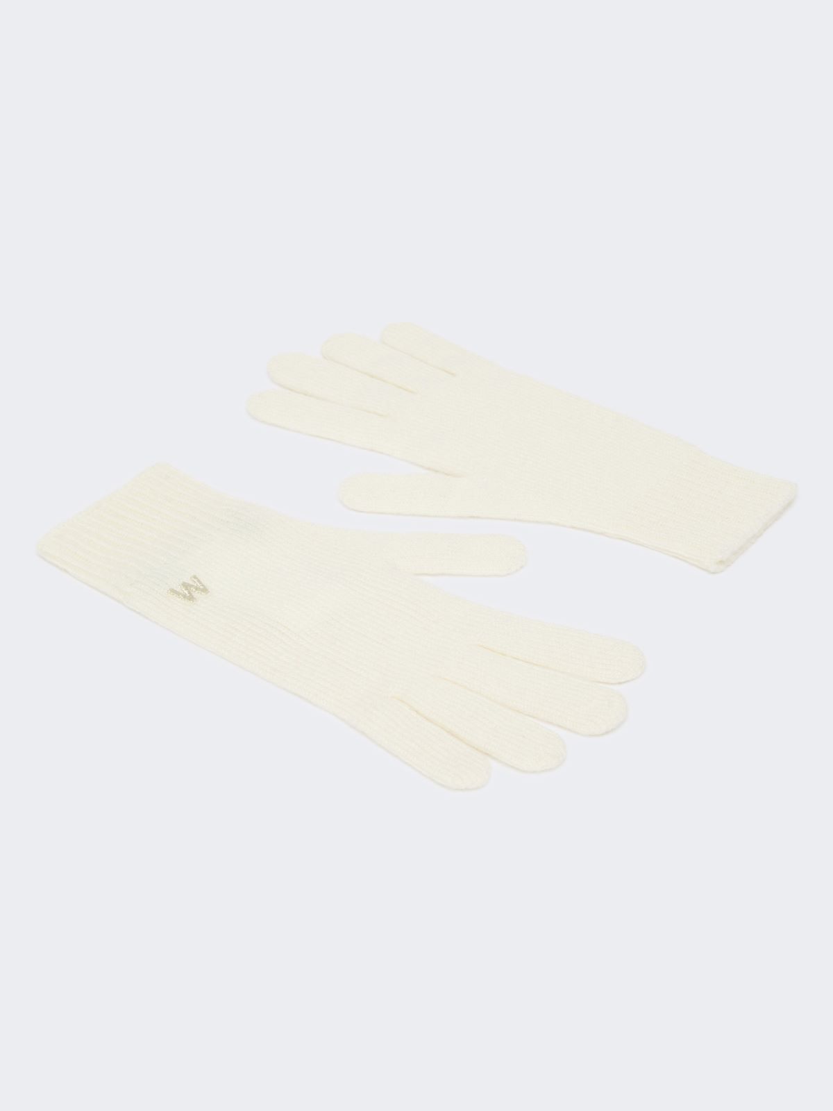 Cashmere gloves - OPTICAL WHITE - Max Mara - 2