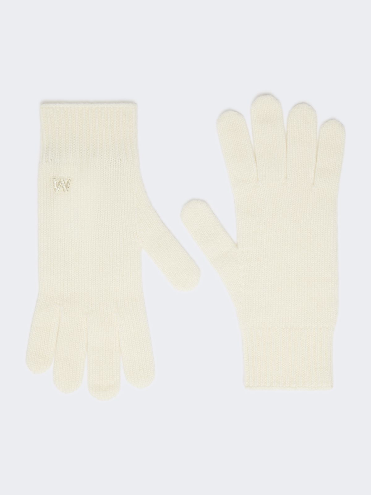 Cashmere gloves - OPTICAL WHITE - Max Mara - 6
