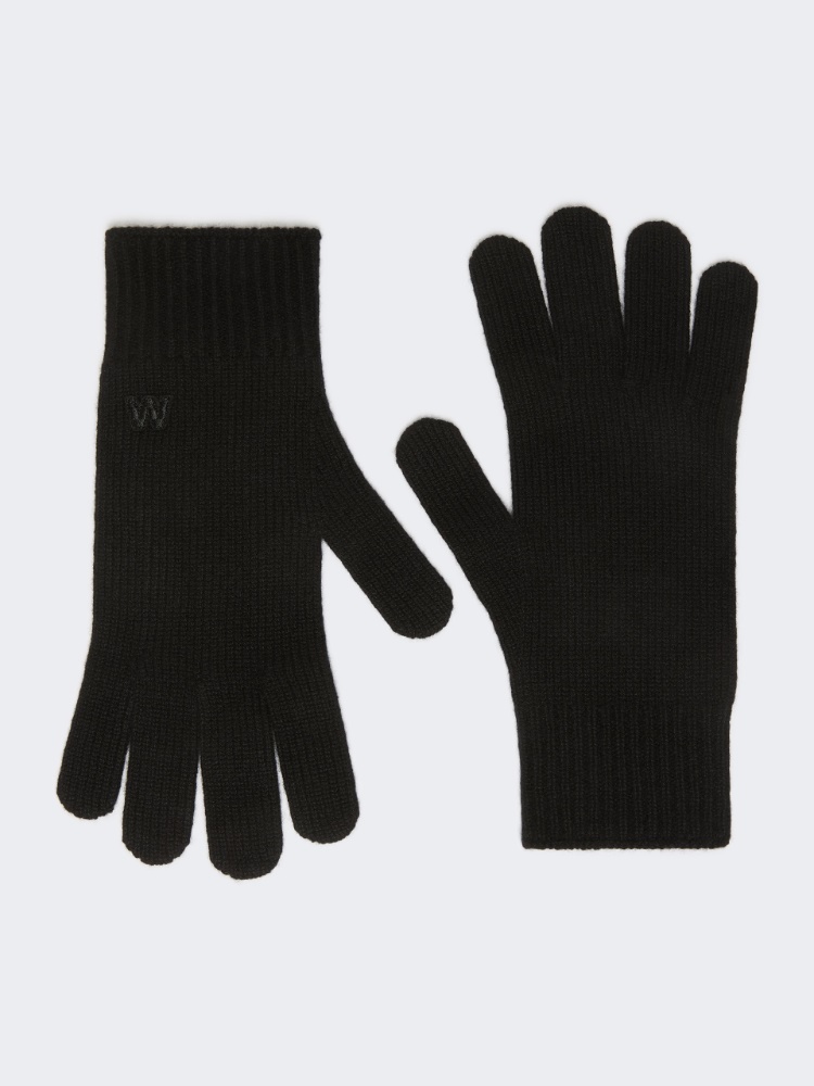 Cashmere gloves - BLACK - Max Mara