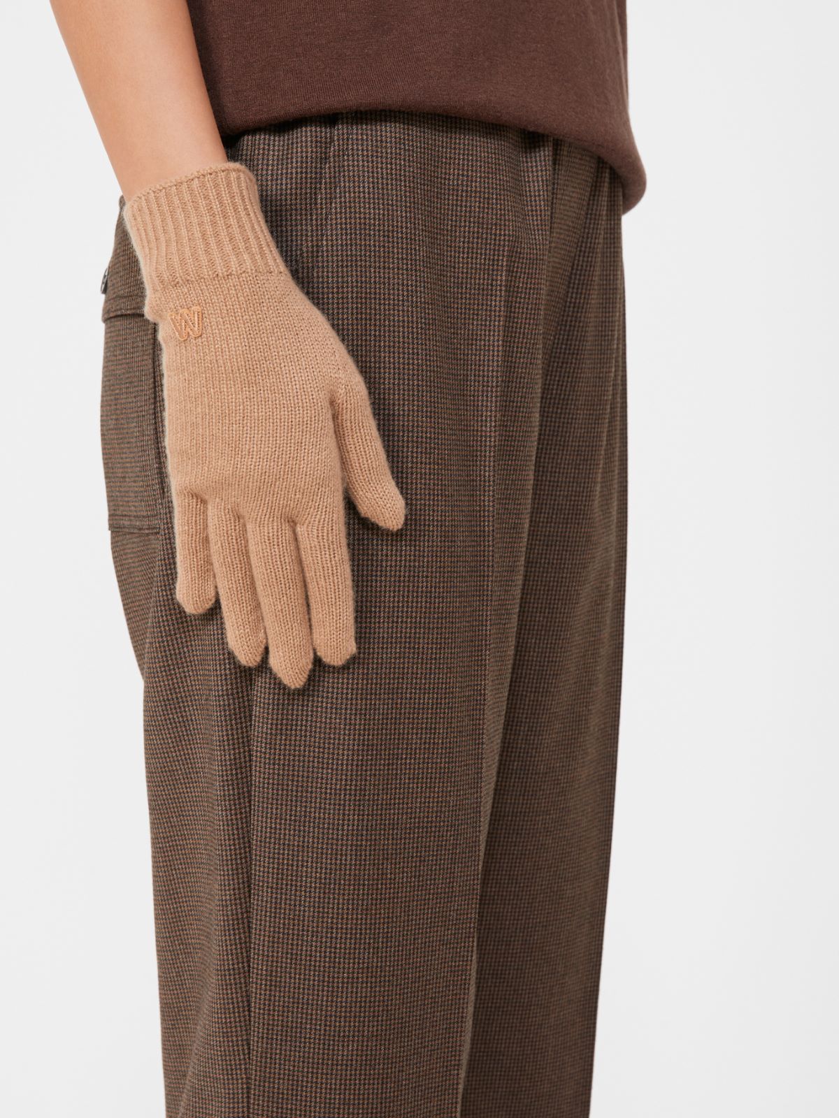 Cashmere gloves - CAMEL - Max Mara - 9