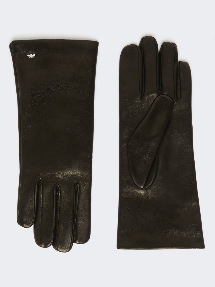 Nappa leather gloves - BLACK - Max Mara