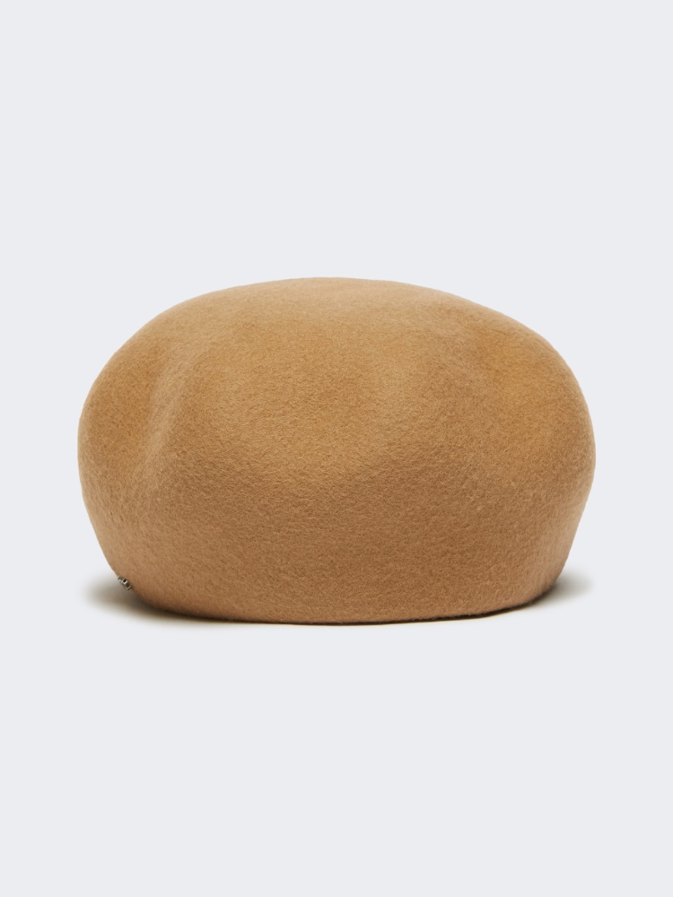 Wełniany beret - WIELBŁĄDZI - Max Mara