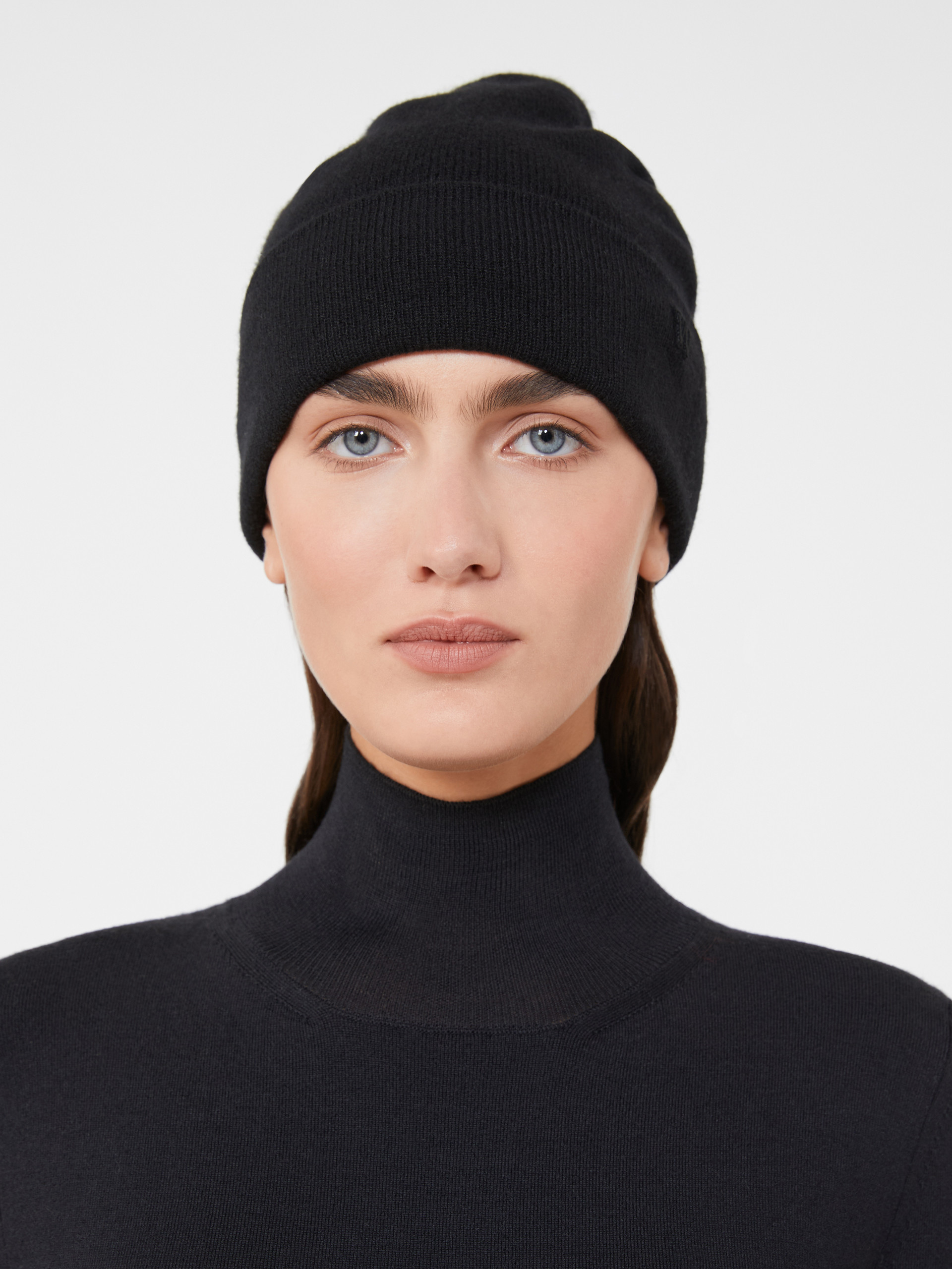 Cashmere beanie - BLACK - Max Mara - 4