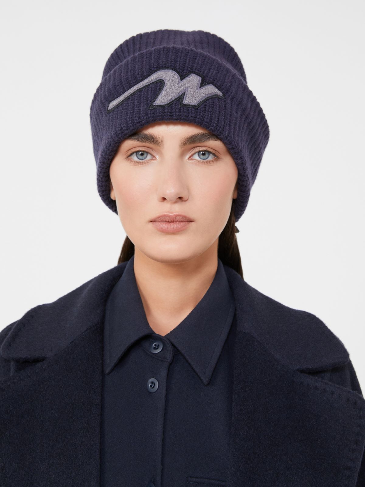 Wool beanie - NAVY - Max Mara