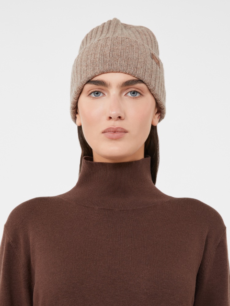 Bonnet en fil de laine - BRUN - Max Mara