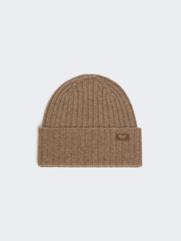 Wool yarn beanie - BROWN - Max Mara