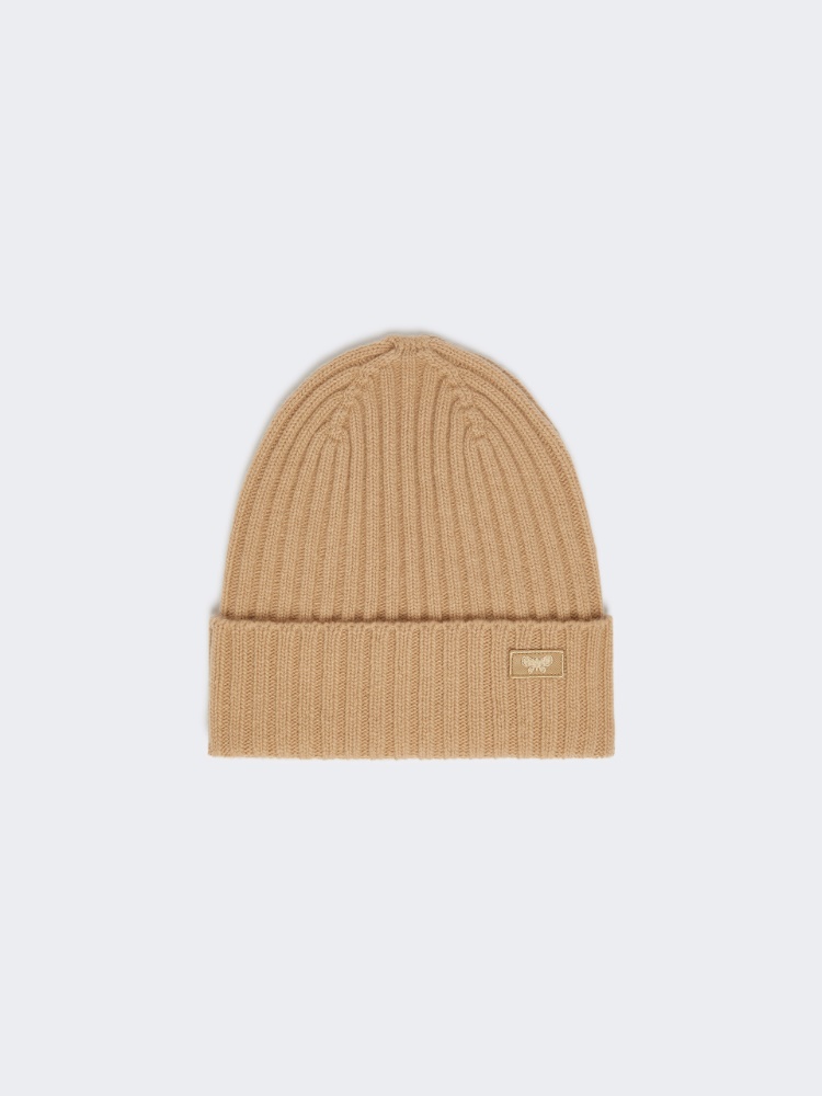 Wool yarn beanie - CAMEL - Max Mara