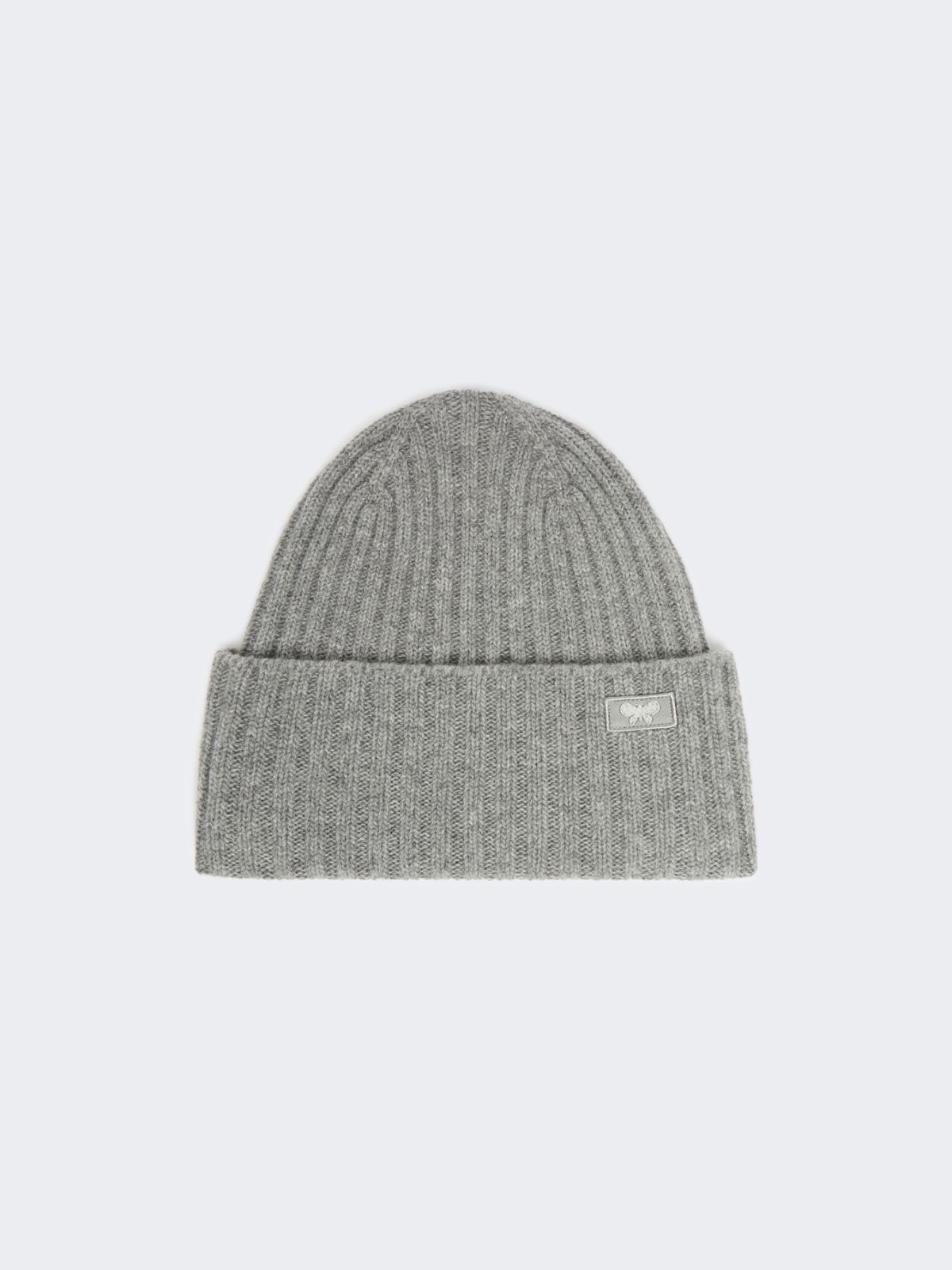 Wool yarn beanie - MEDIUM GREY - Max Mara