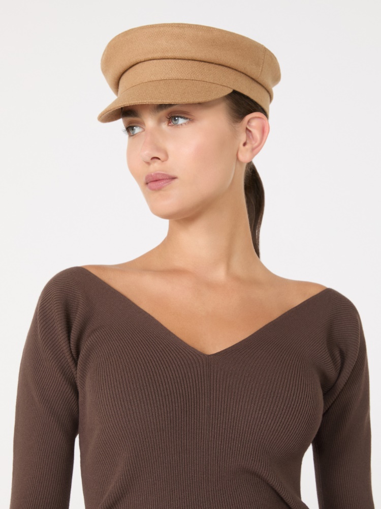 Casquette de marin en drap - POIL DE CHAMEAU - Max Mara