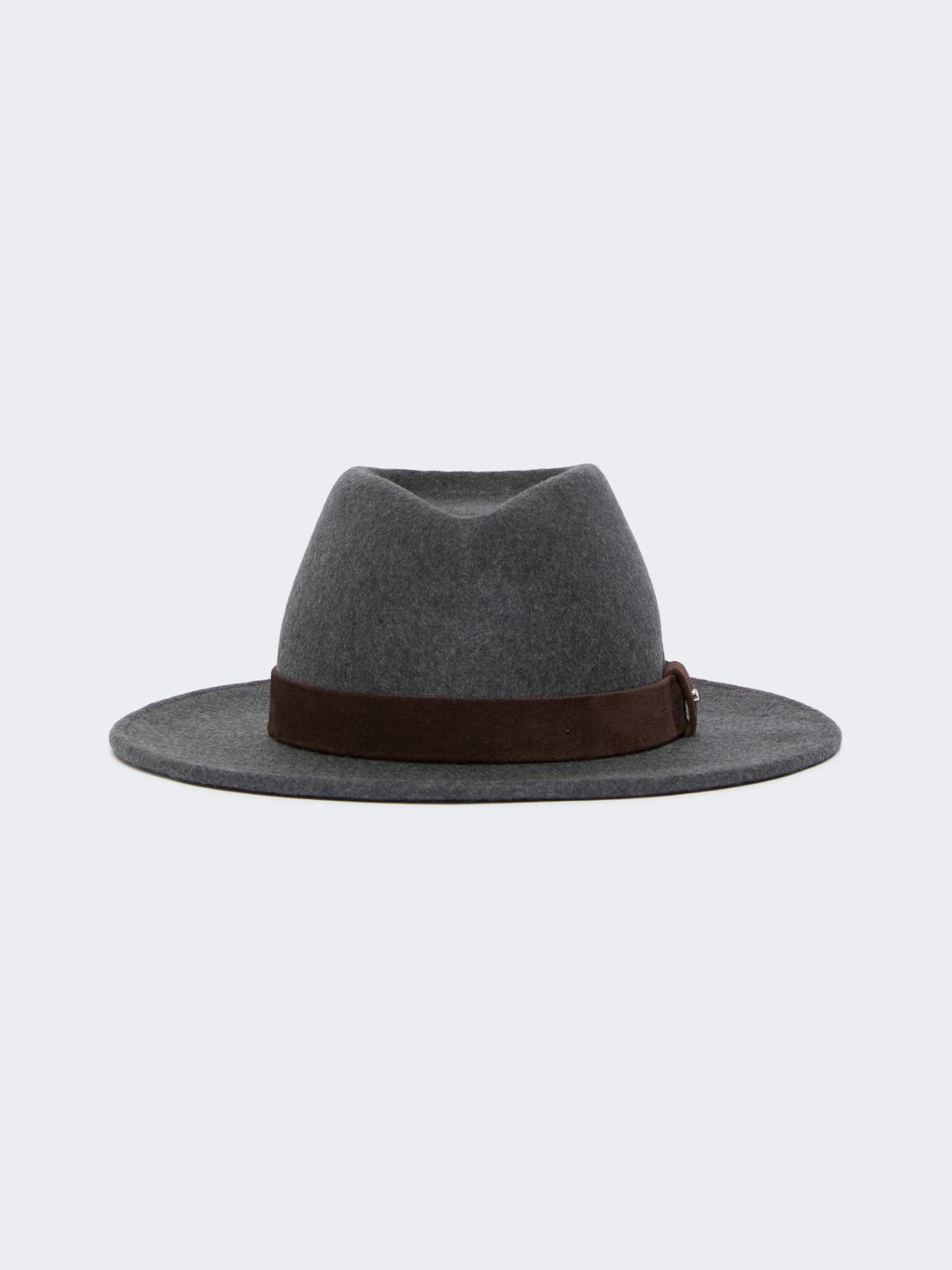 Wool felt fedora - MEDIUM GREY - Max Mara - 8