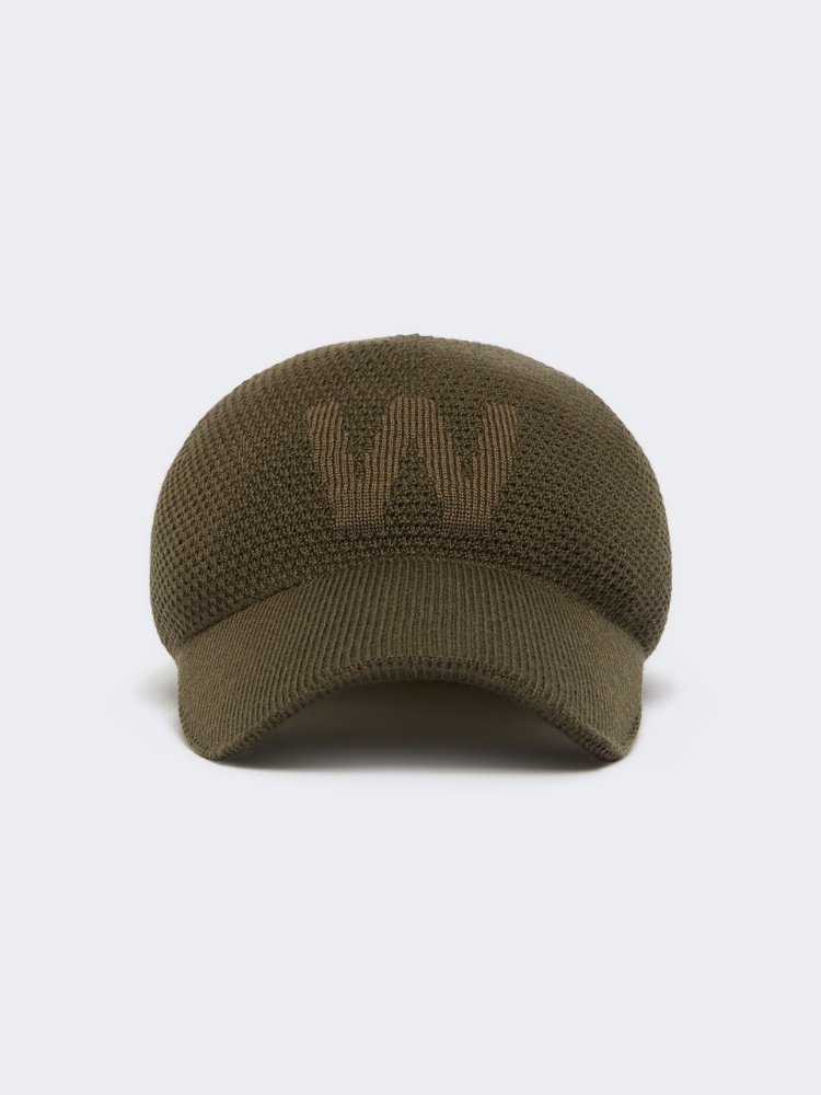 Cappello baseball in lana - VERDE KAKI - Max Mara