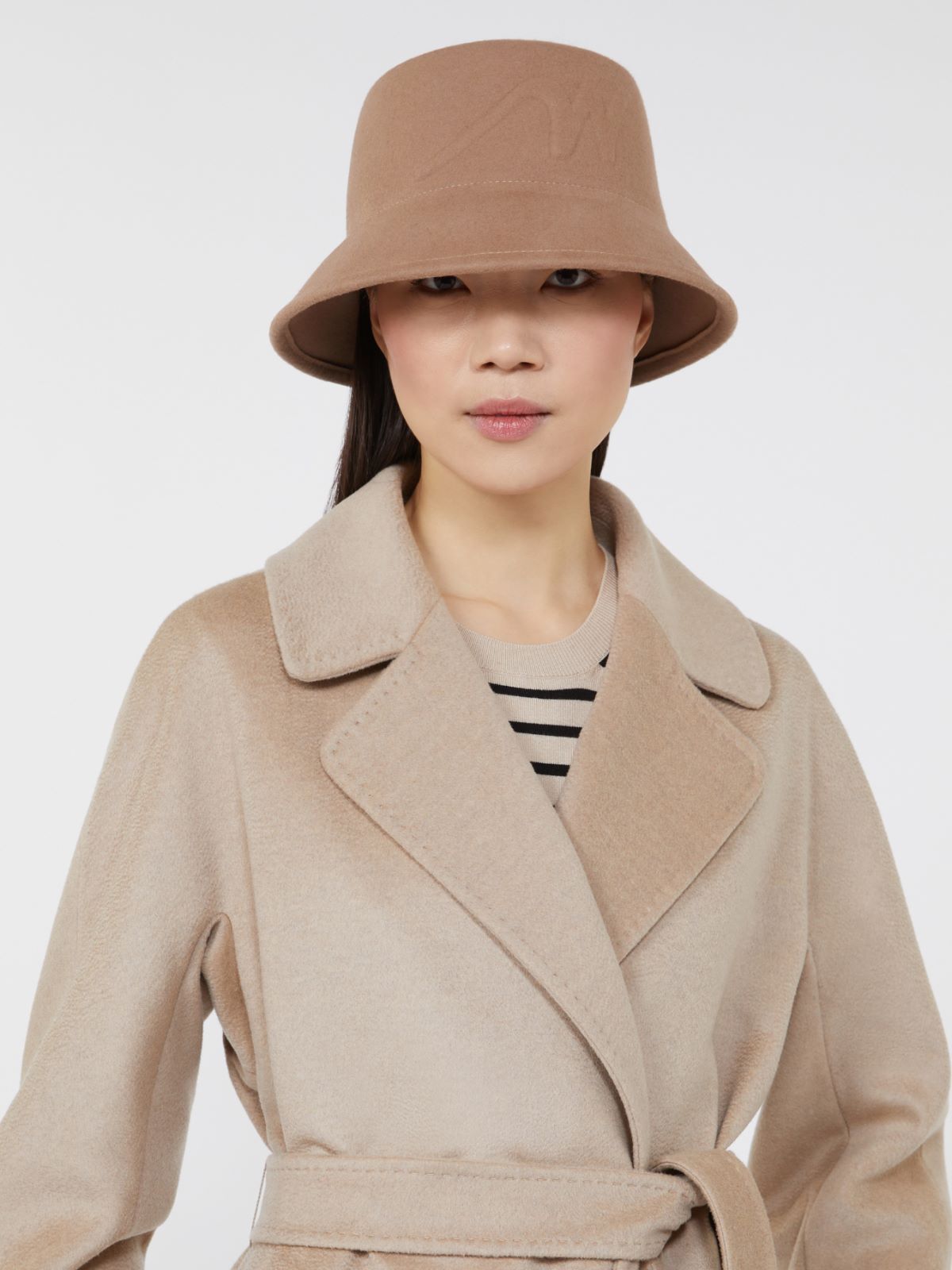 Wool felt bucket hat - CAMEL - Max Mara
