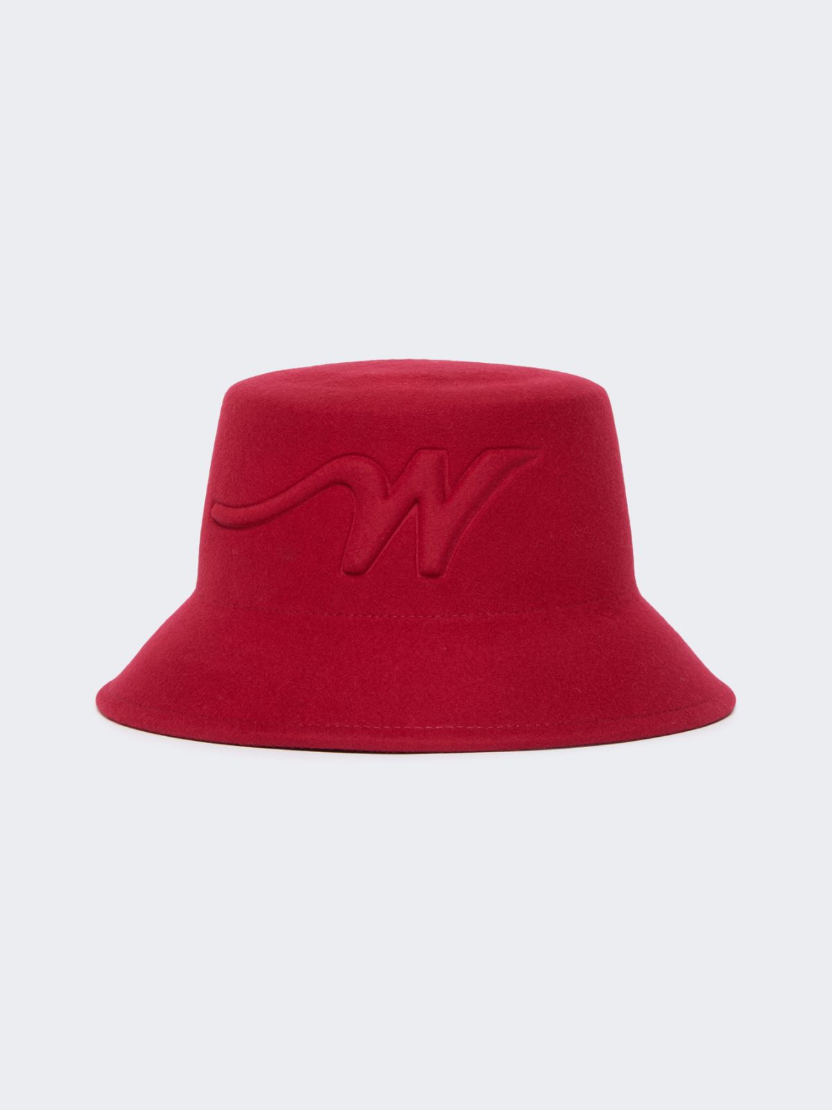 Wool felt bucket hat - DARK RED - Max Mara - 8