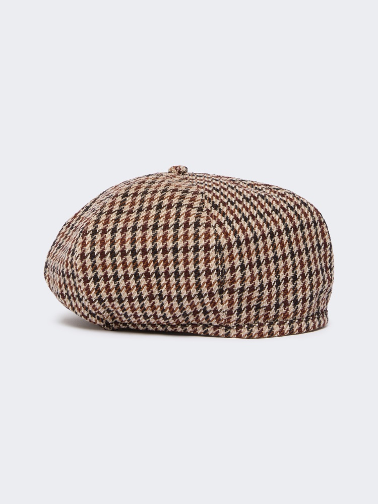 Wool and cotton basketweave beret - RED PURPLE - Max Mara