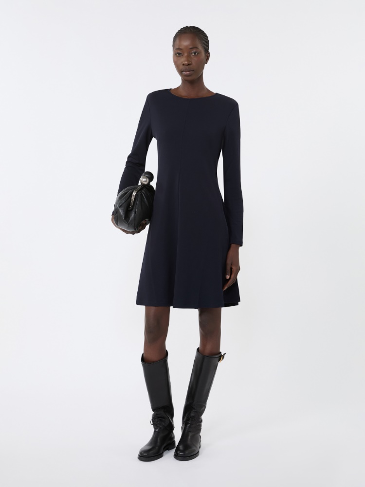 Technical jersey dress - NAVY - Max Mara