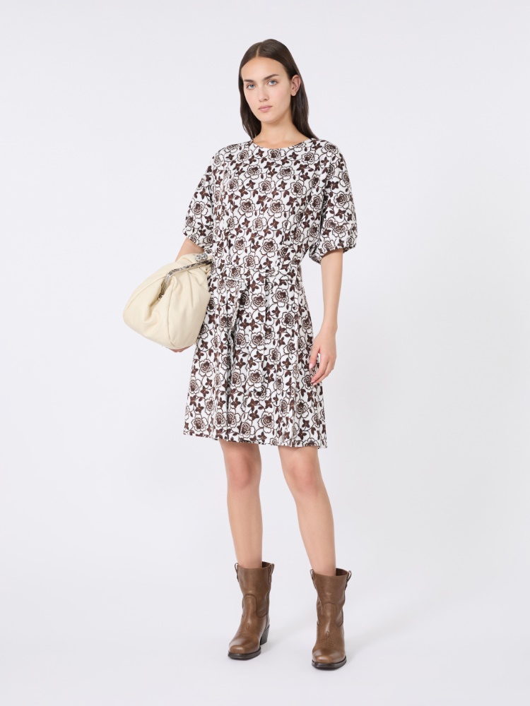 Printed jersey dress + BROWN - Max Mara