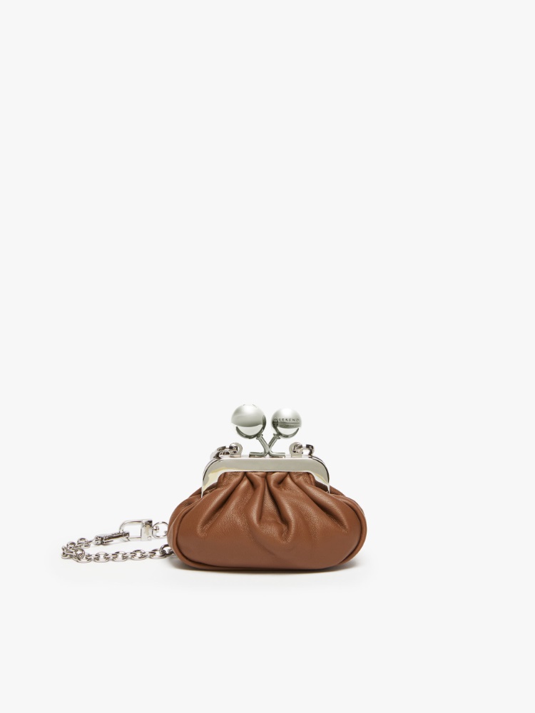 Nappa sheepskin Nano Pasticcino Bag - TOBACCO - Max Mara