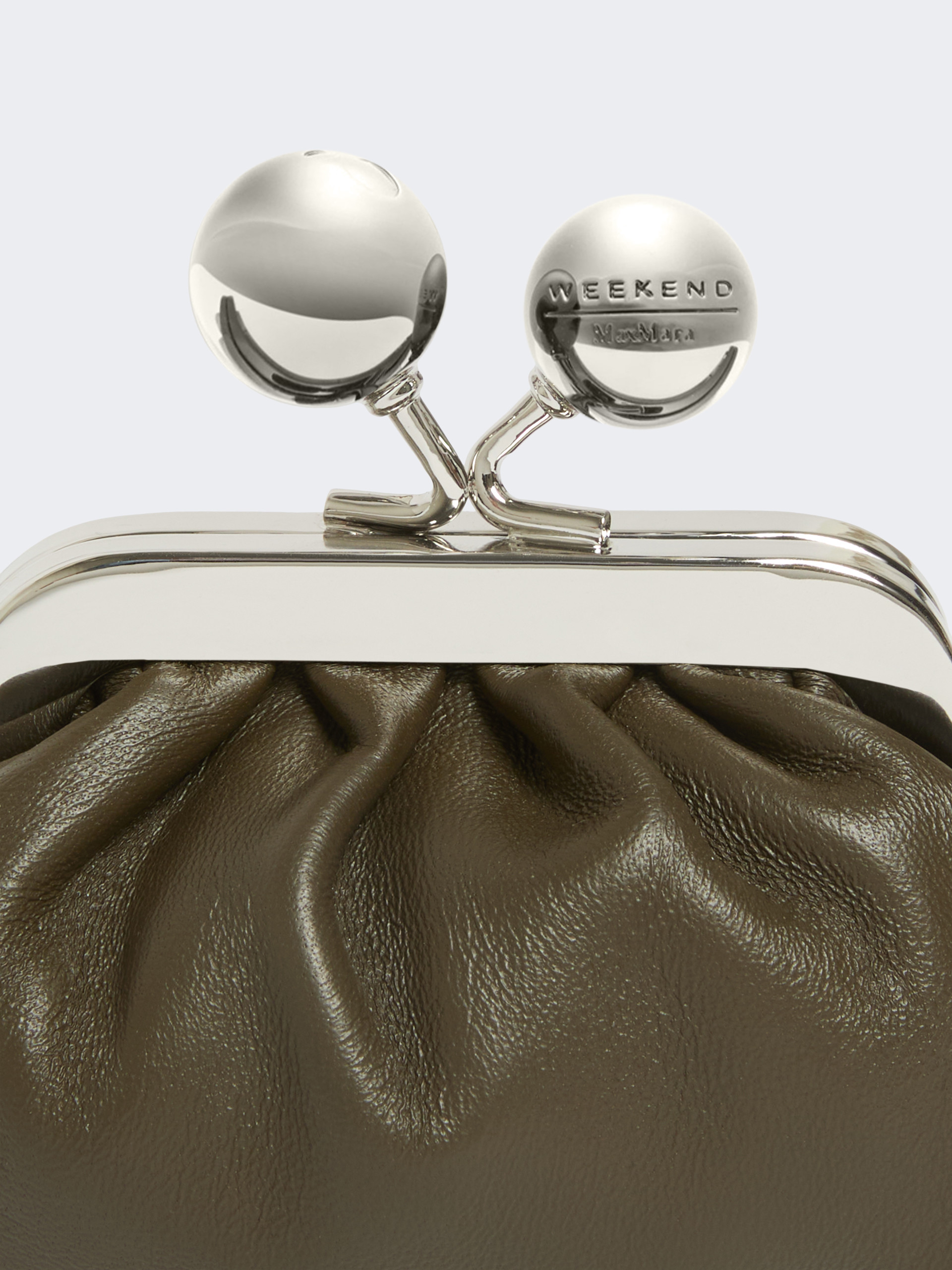 Nappa sheepskin Nano Pasticcino Bag - KAKI - Max Mara - 4