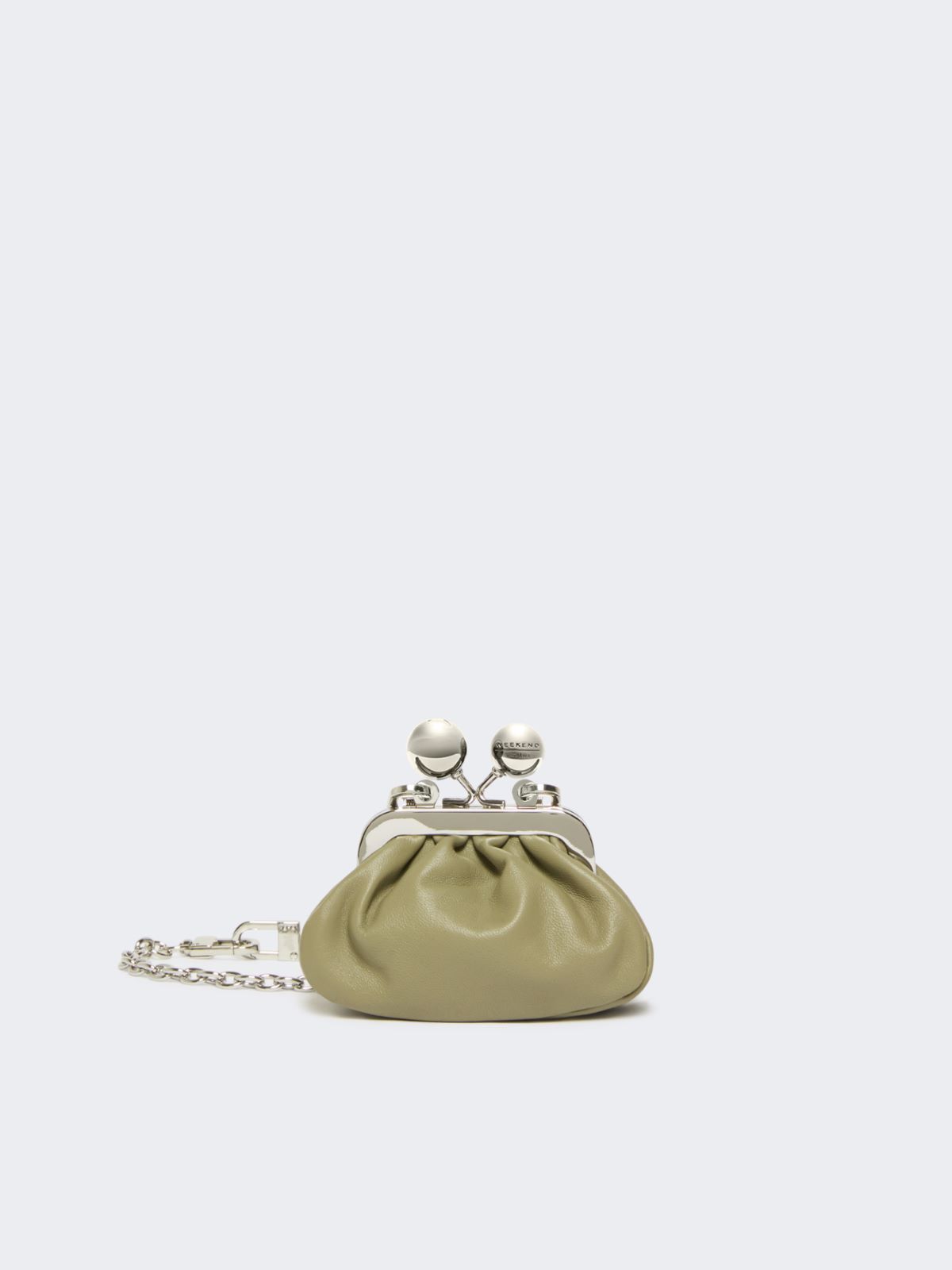 Nappa sheepskin Nano Pasticcino Bag - SAGE GREEN - Max Mara - 9