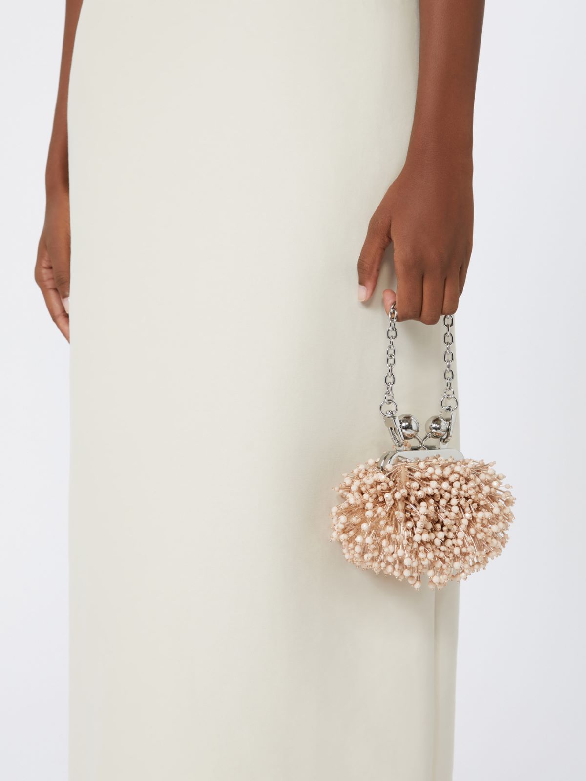 Pasticcino Bag Nano aus Satin mit Pailletten + PUDER - Max Mara