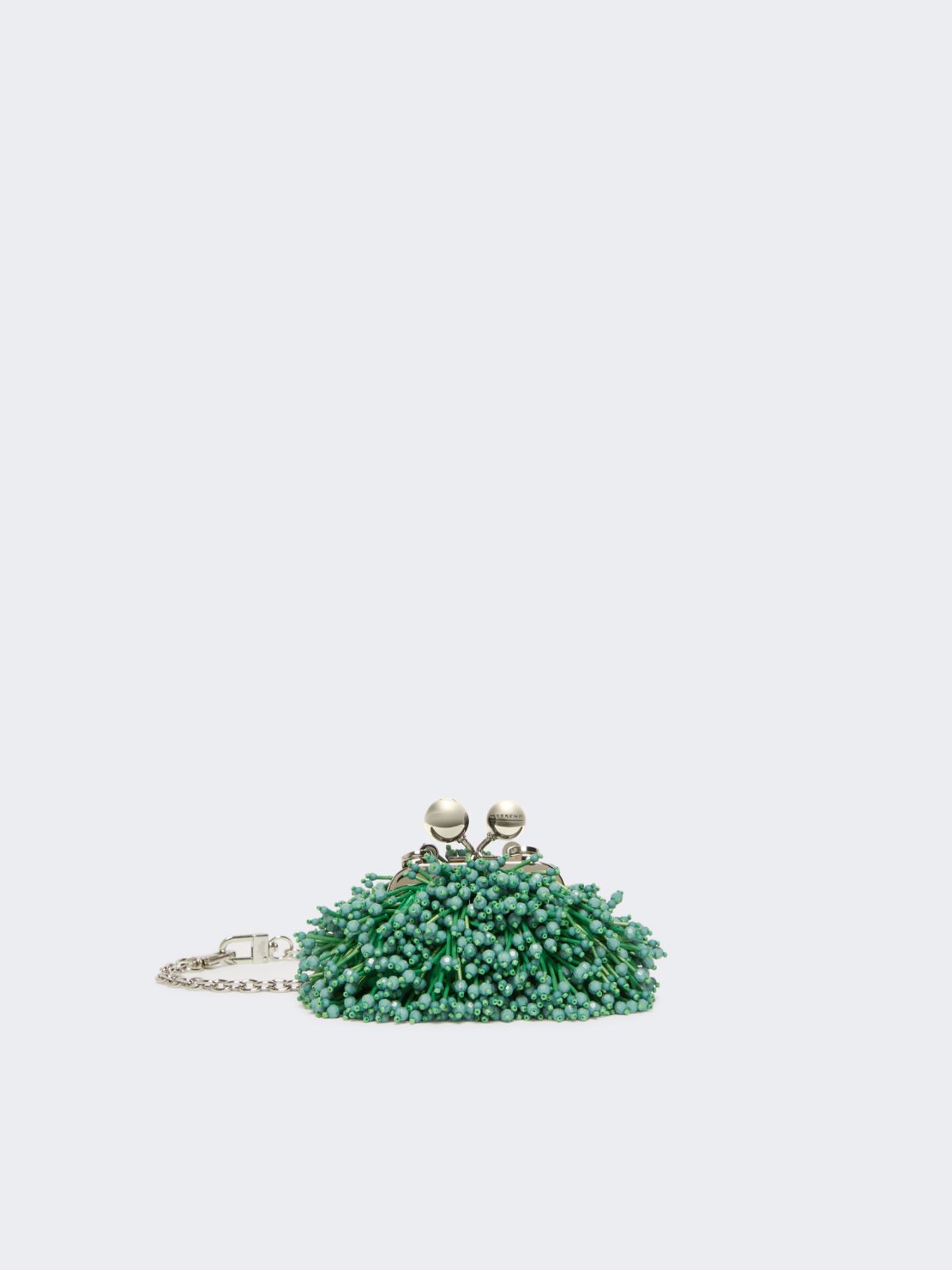 Satin and sequin Nano Pasticcino Bag - GREEN - Max Mara - 12