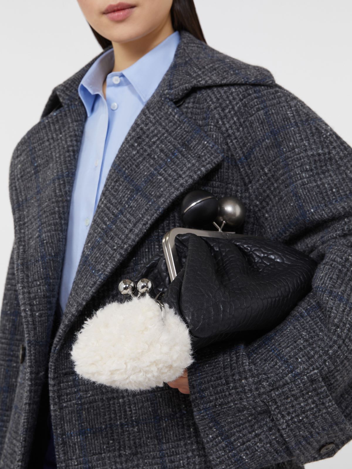 Mini Pasticcino Bag with a soft texture - IVORY - Max Mara