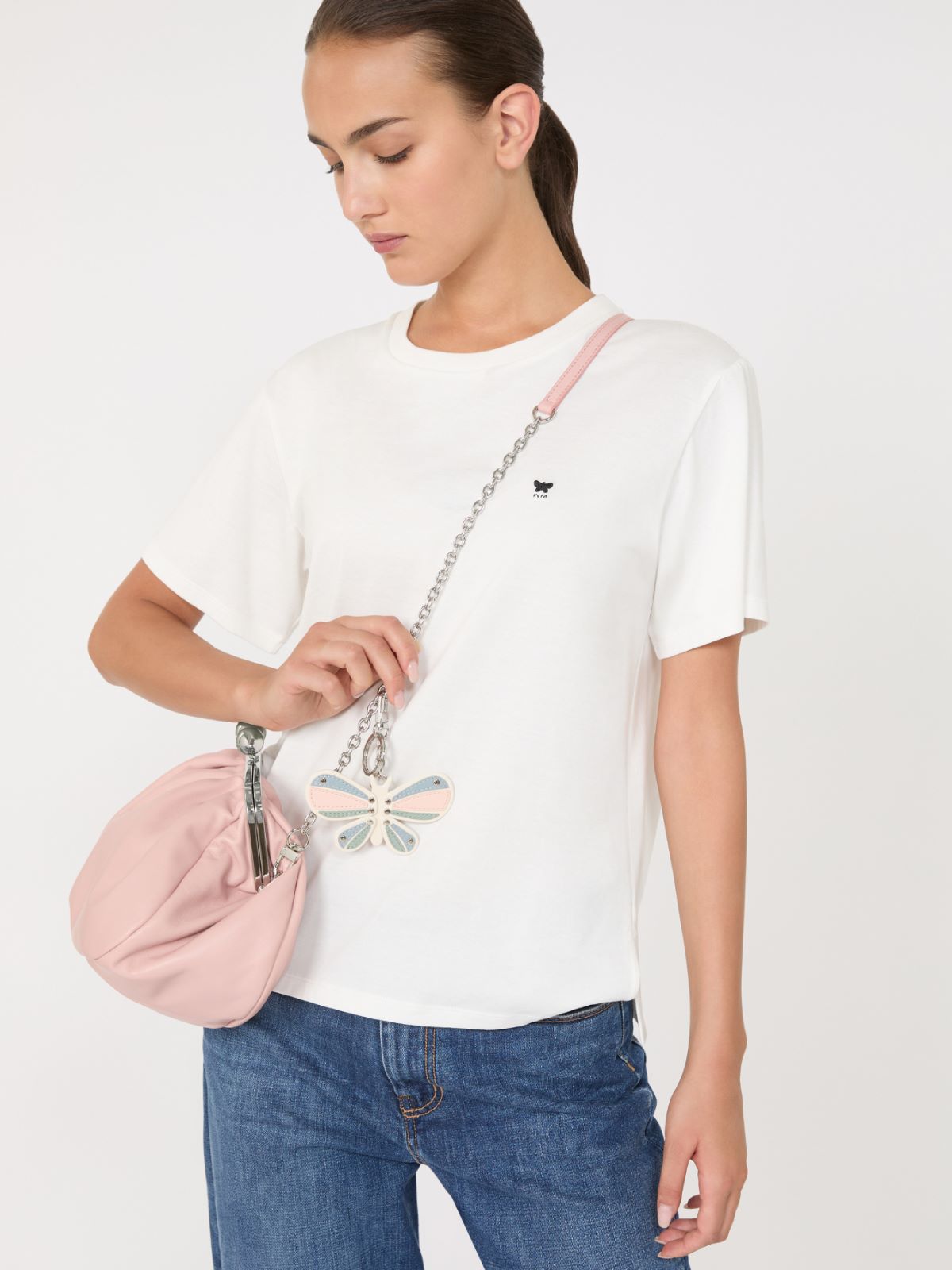 Leather keyring - IVORY - Max Mara