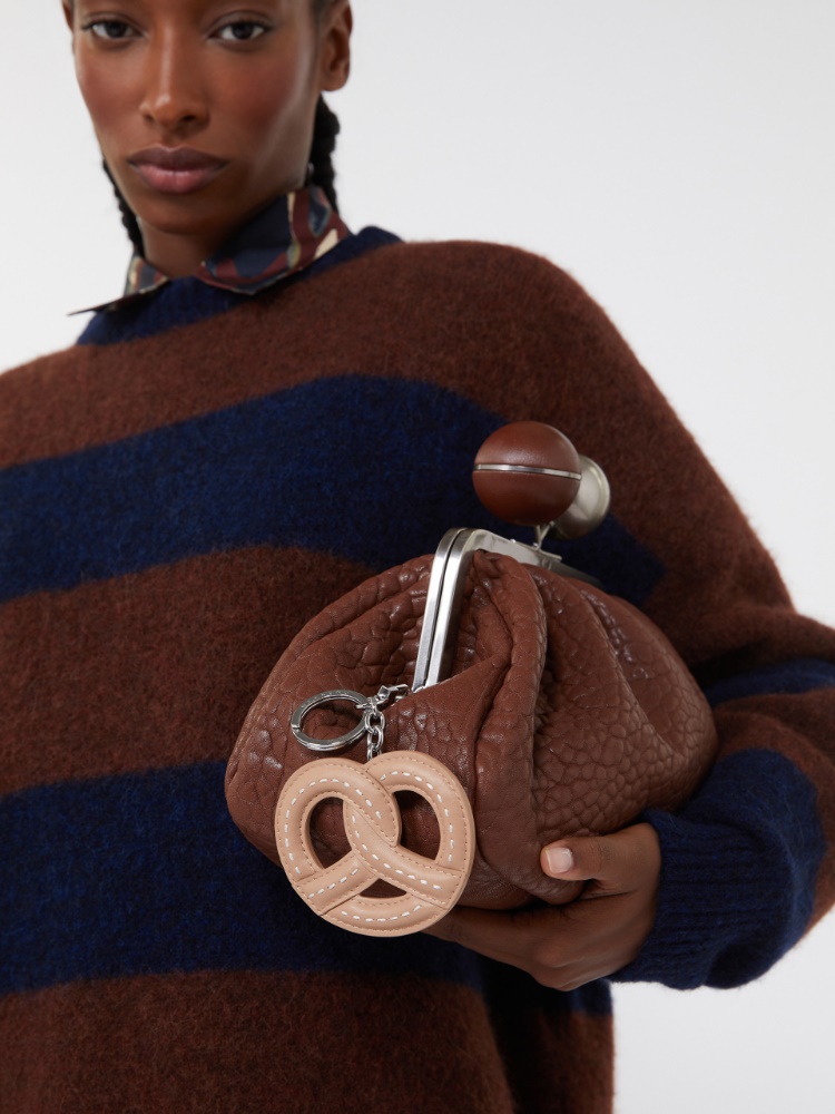 Skórzany brelok - BEŻOWO-RÓŻOWY - Max Mara - 2
