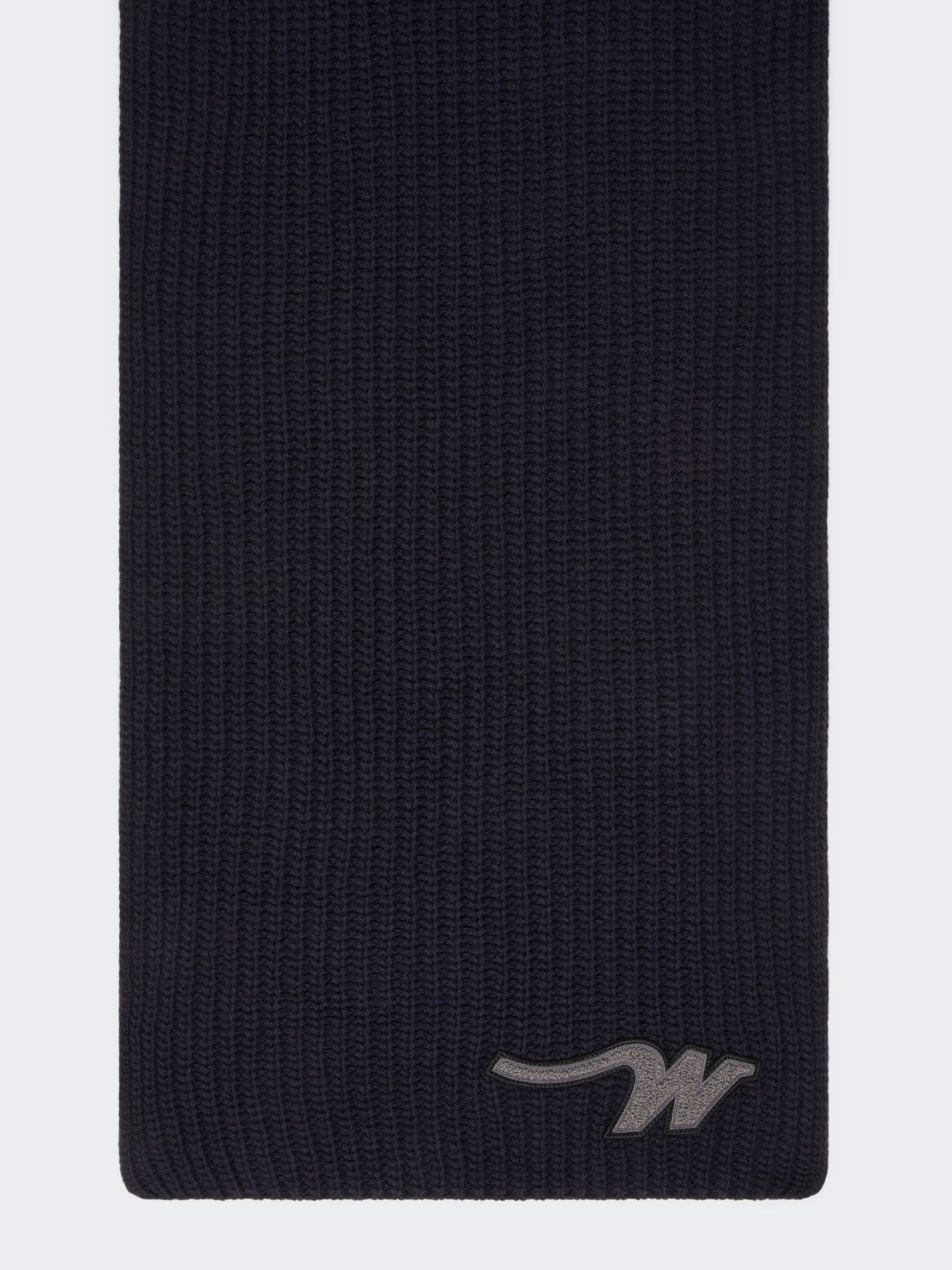 Wool yarn scarf - NAVY - Max Mara - 9