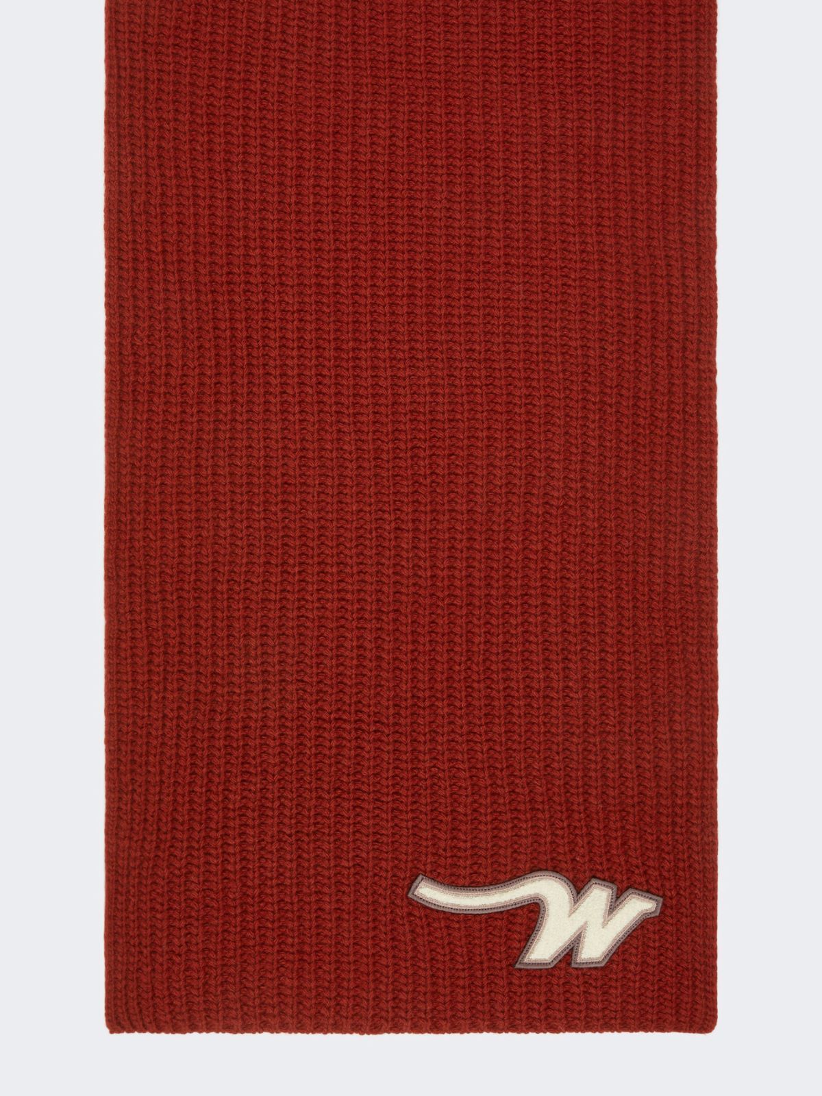 Wool yarn scarf - BERRY RED - Max Mara - 9