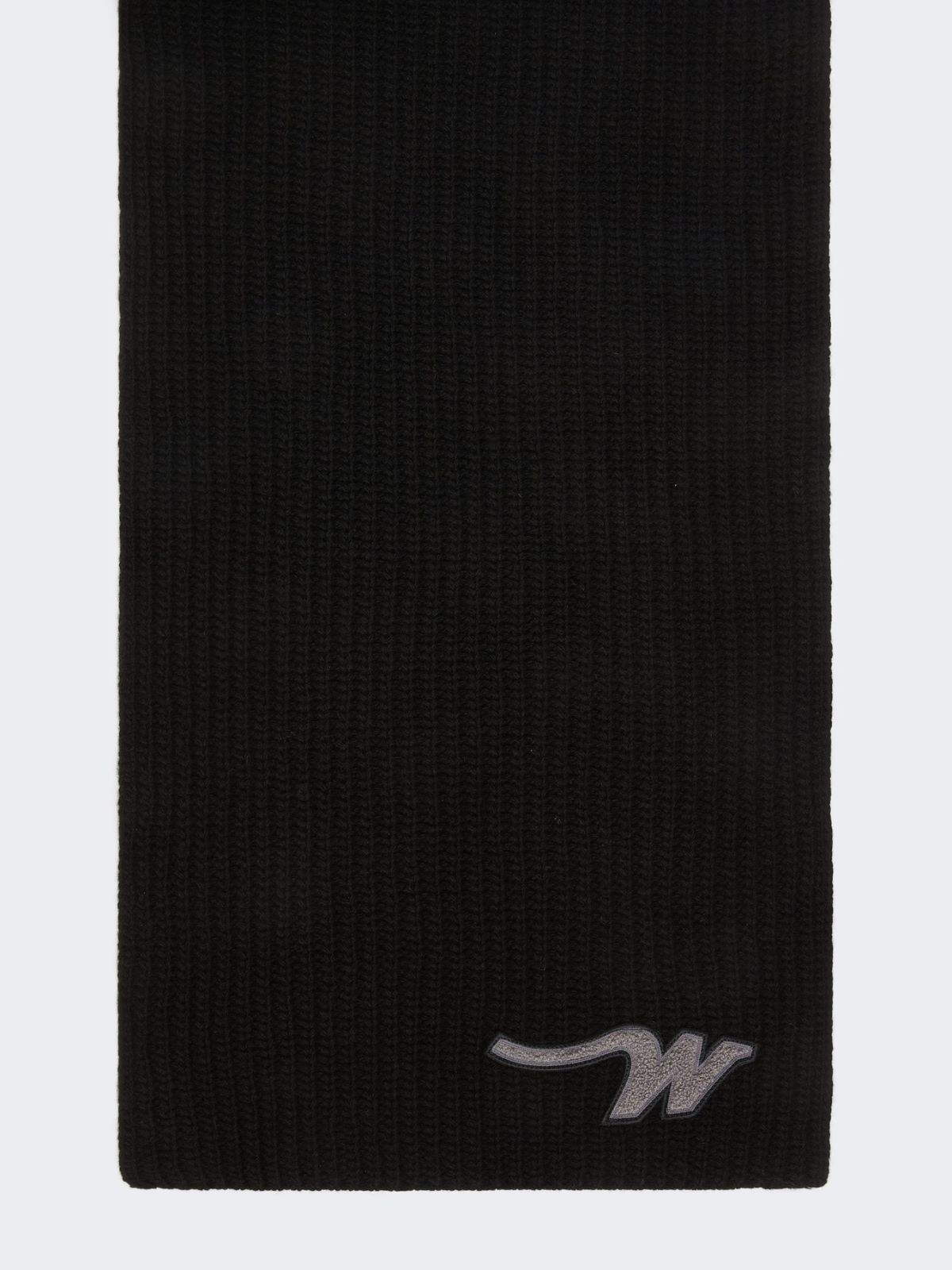 Wool yarn scarf - BLACK - Max Mara - 9