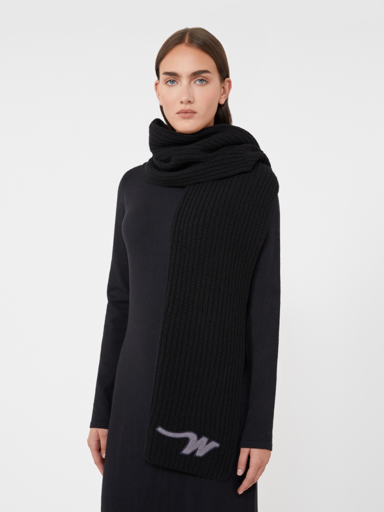 바르디에스 버진울 스카프 - BLACK - Max Mara