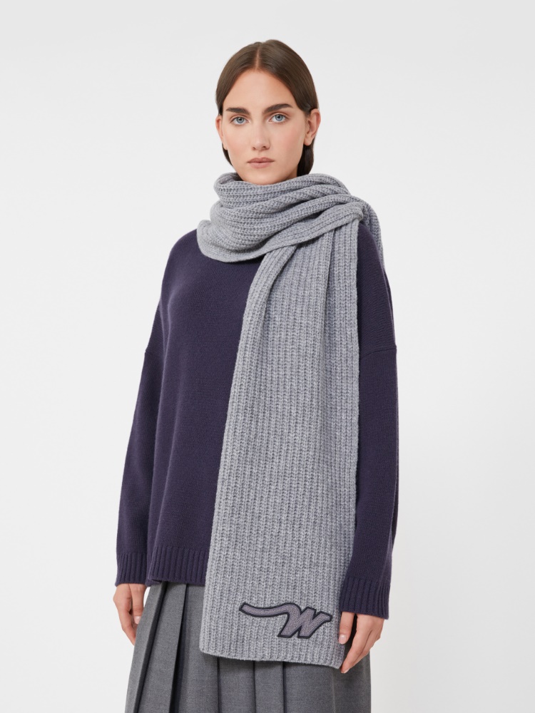 Écharpe en laine - GRIS MOYEN - Max Mara