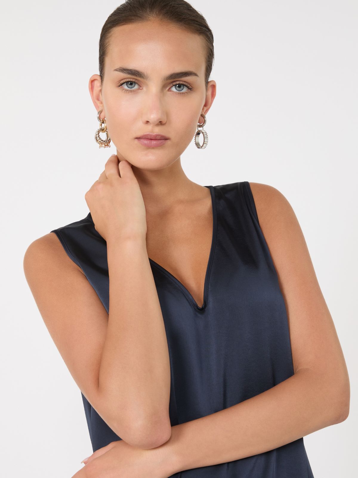 Metal hoop earrings - GOLD - Max Mara