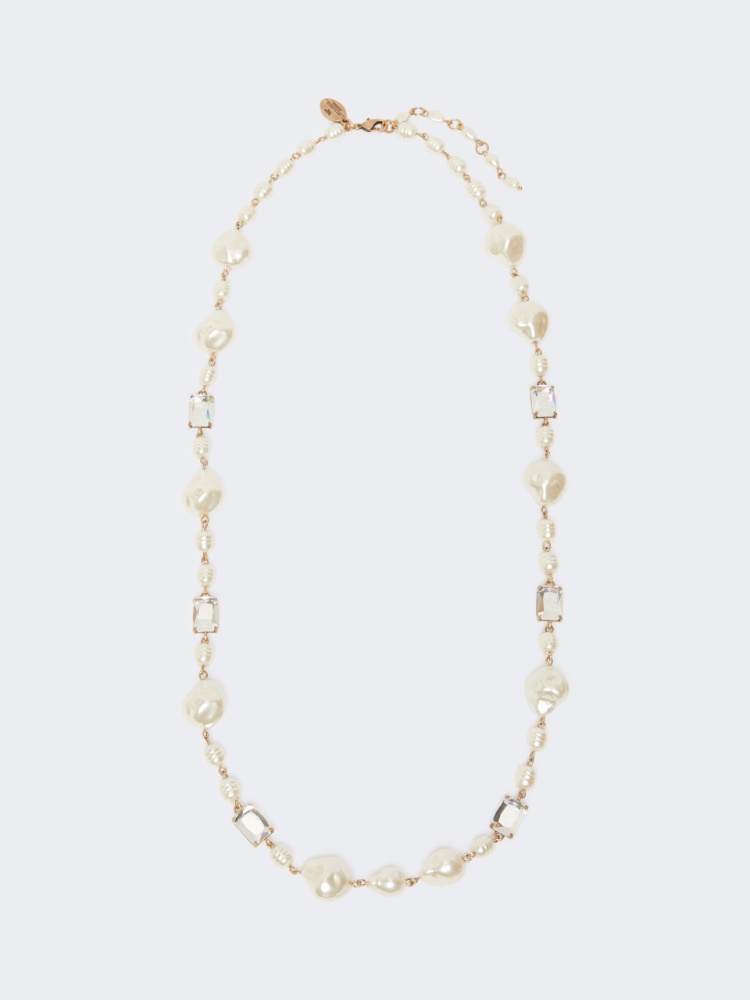 Collier avec perles en verre - IVOIRE - Max Mara
