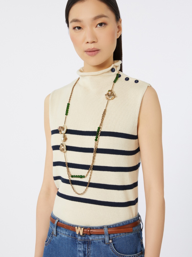 Collier double en métal - OR - Max Mara