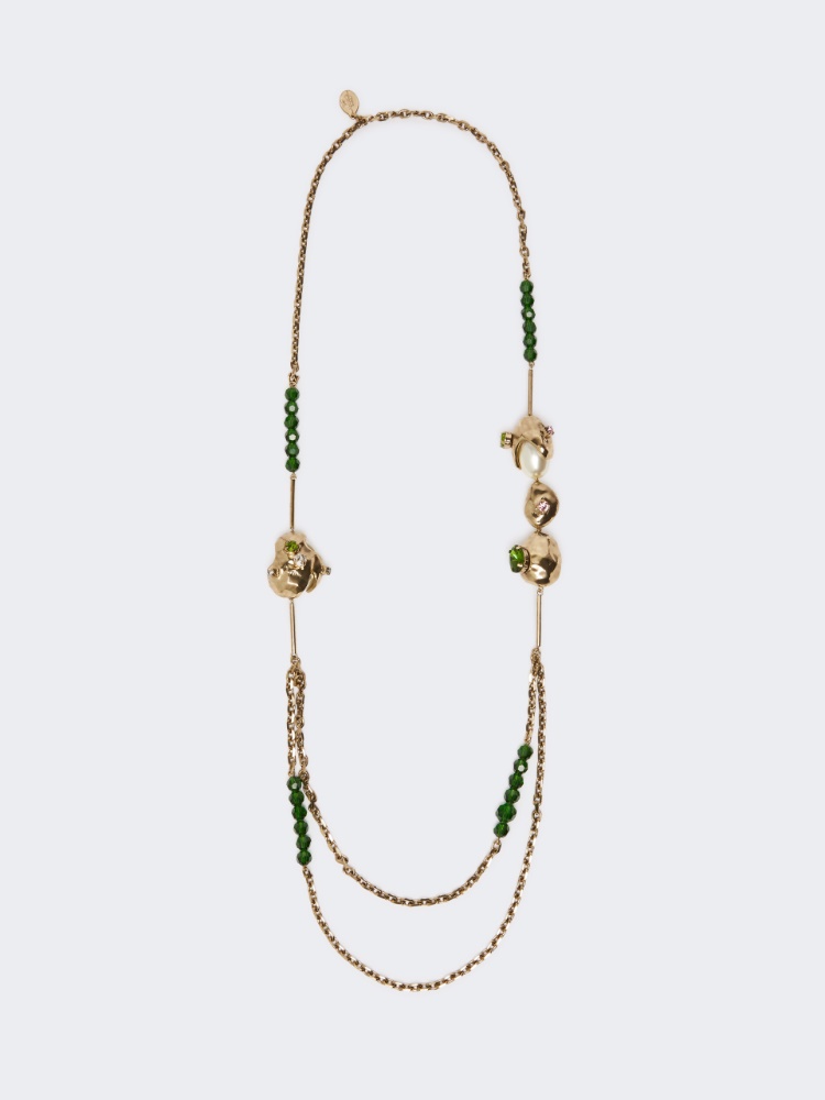Collier double en métal - OR - Max Mara