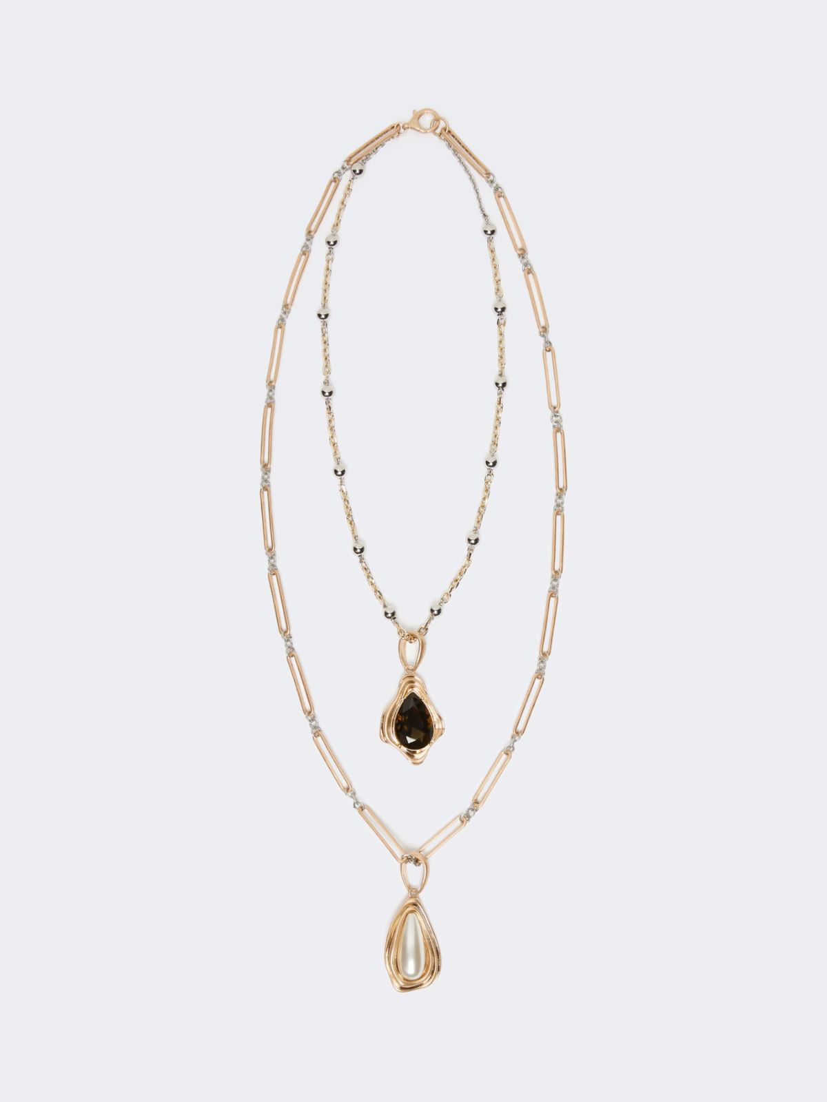 Metal and resin necklace - GOLD - Max Mara - 8