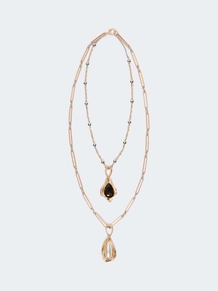 Collana in metallo e resina - ORO - Max Mara