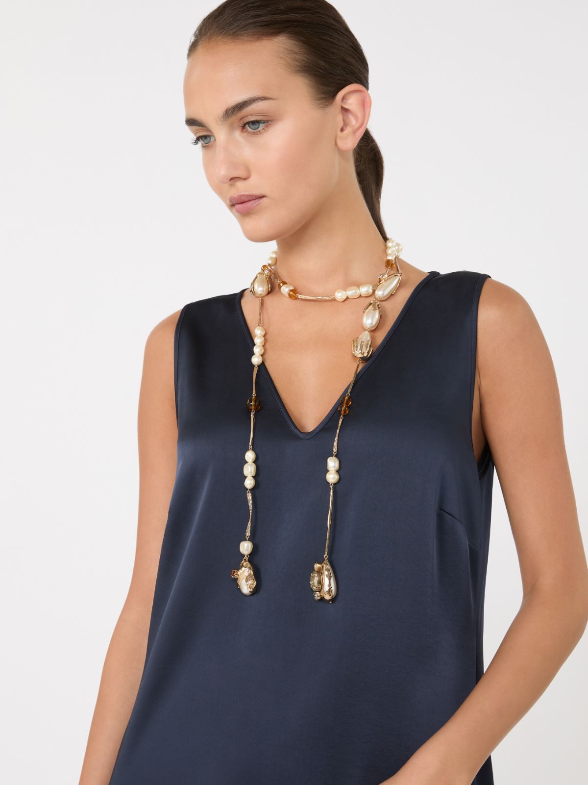 Collana cravattino in metallo - ORO - Max Mara