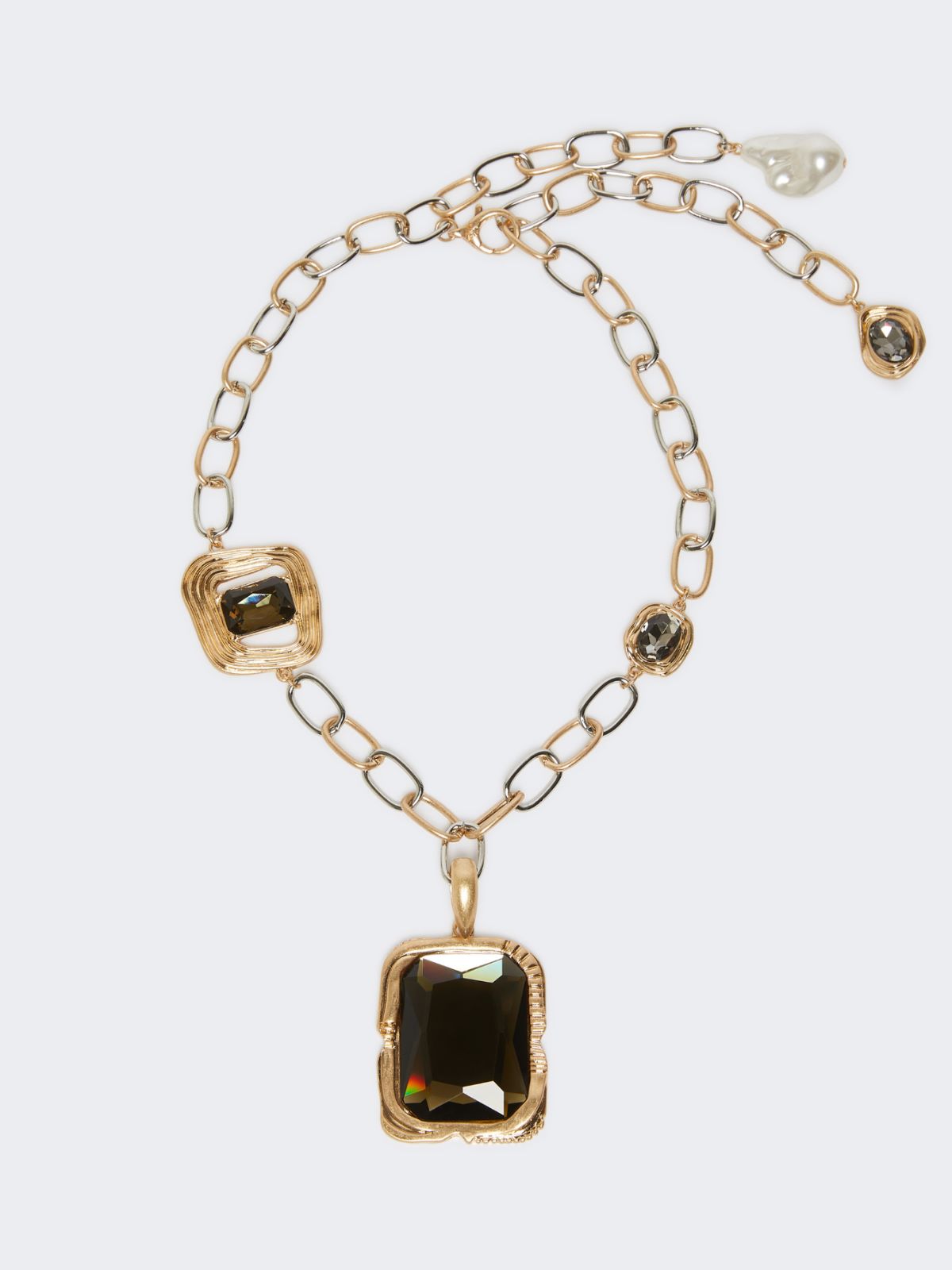 Metal pendant necklace - GOLD - Max Mara - 8