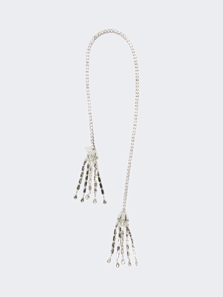 Collana con nappine e strass - ARGENTO - Max Mara