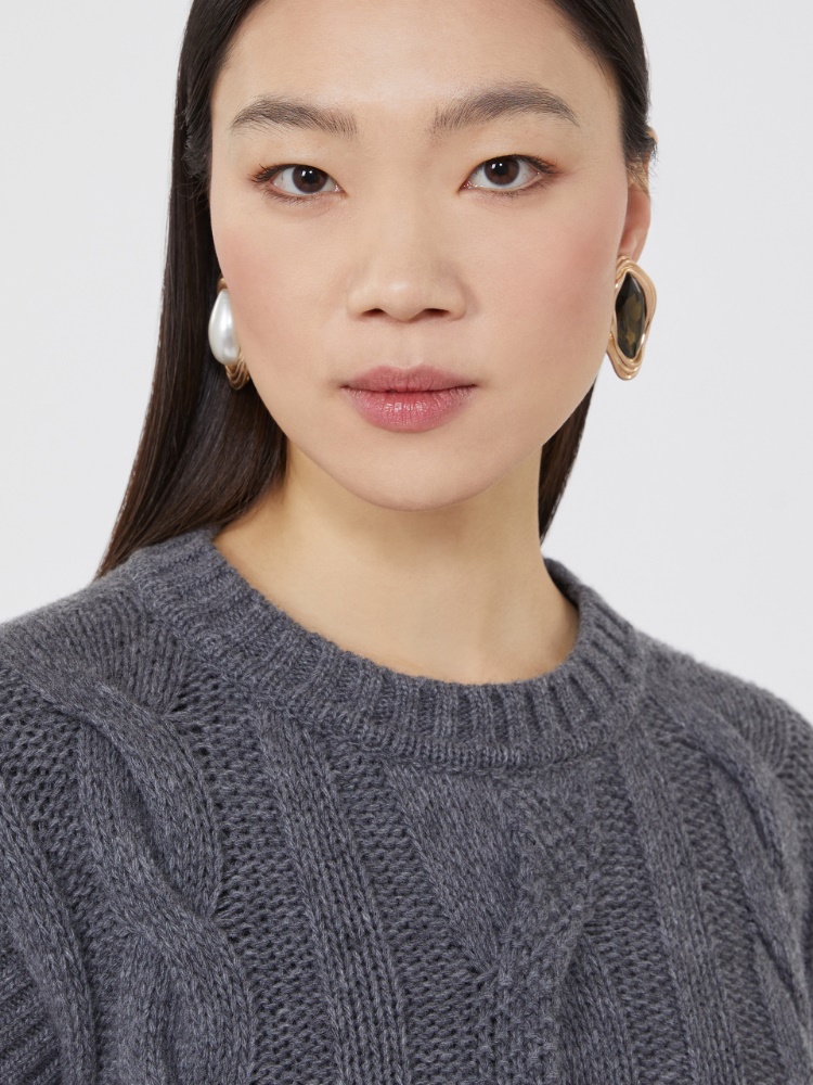 Pearl and rhinestone earrings - GOLD - Max Mara