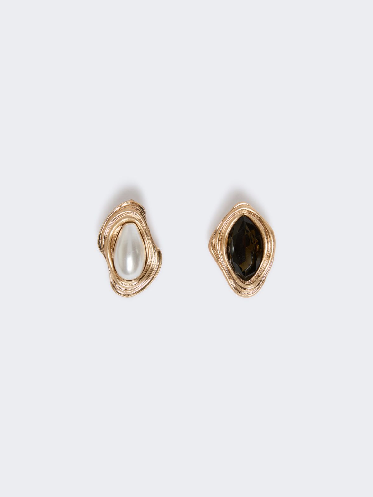 Ohrringe mit Perle und Strass - GOLD - Max Mara