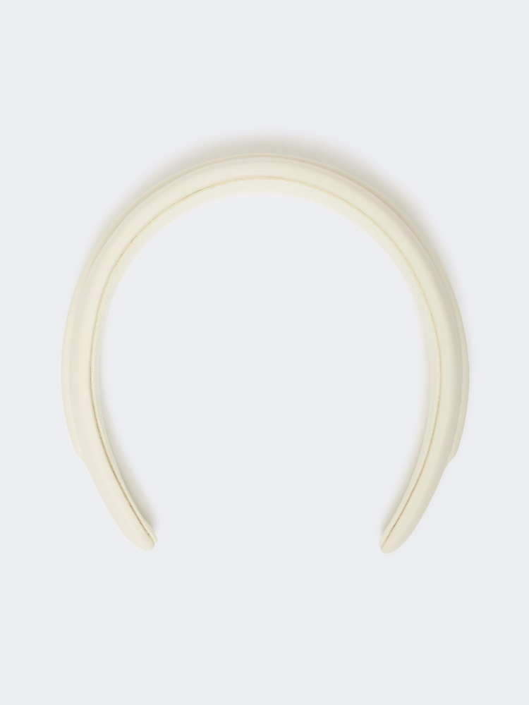 Serre-tête en cuir - BLANC - Max Mara